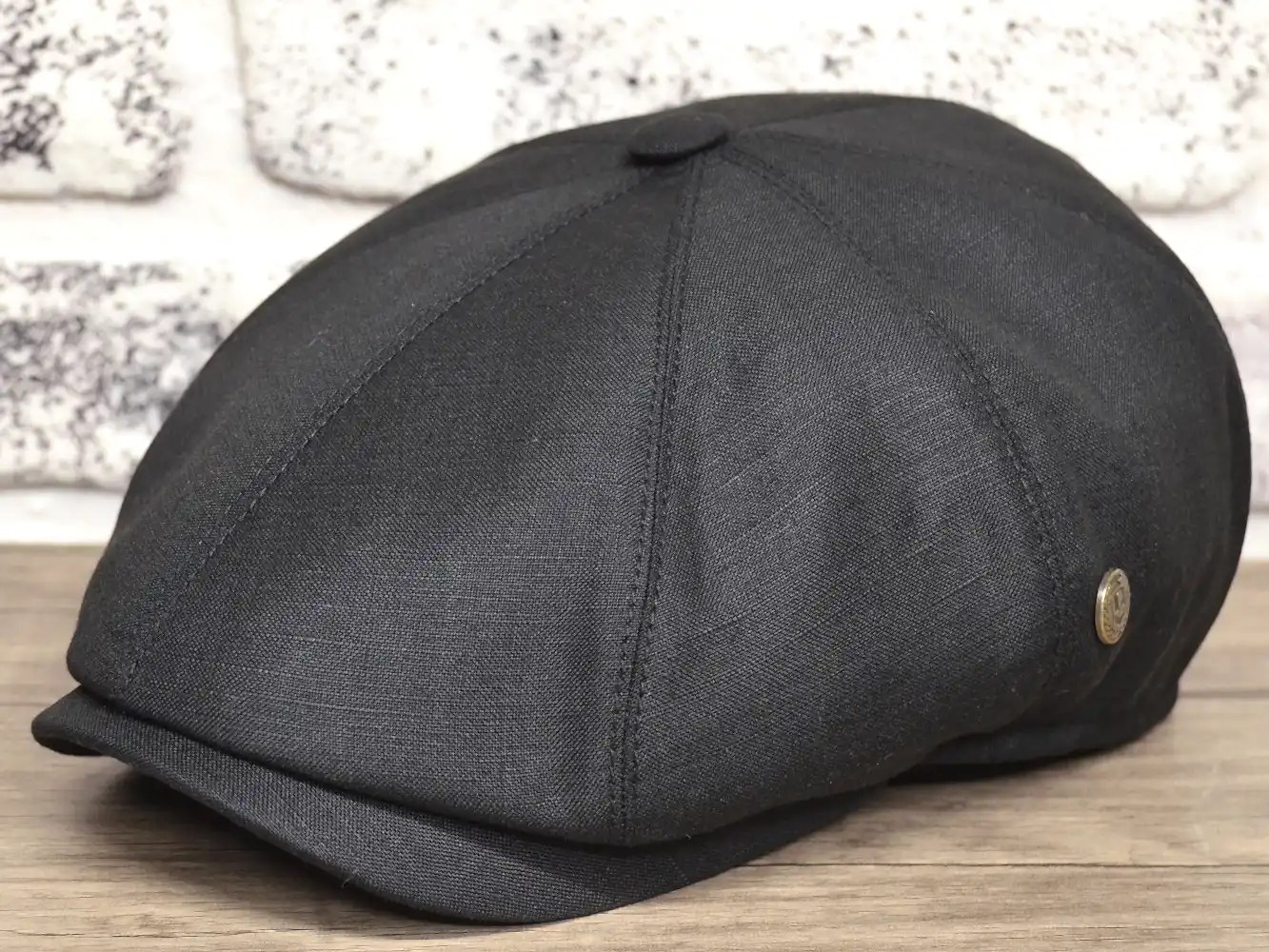 Pozze Lüx Keten Peaky Blinders  Kasket - Siyah