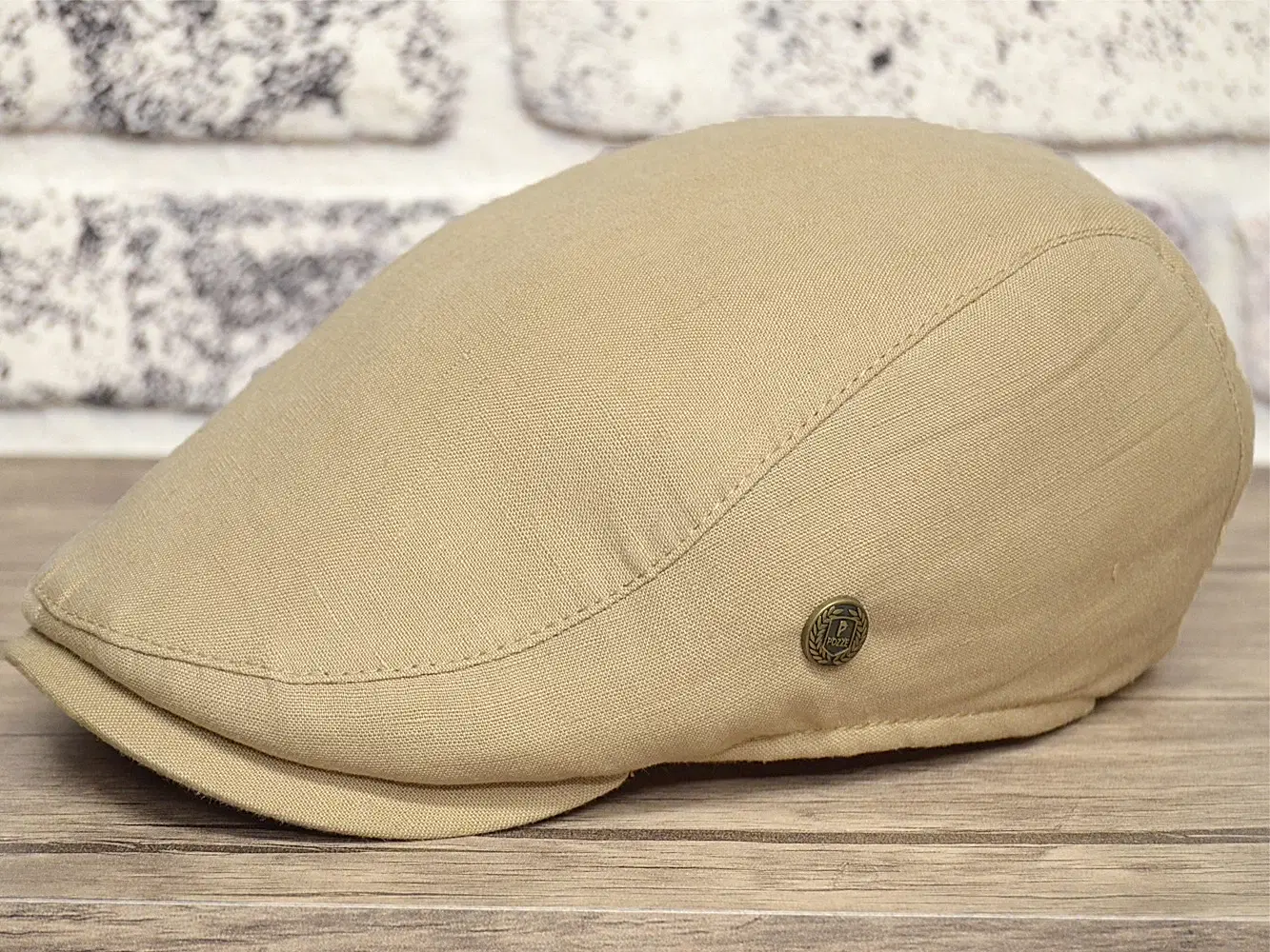 Pozze Lüx  Keten Spor Kasket Bej