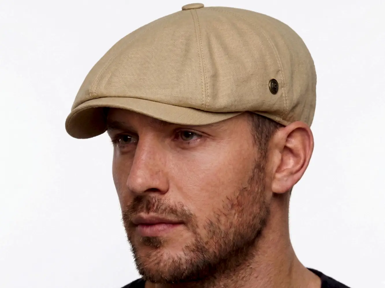 Pozze Lüx Keten Peaky Blinders Kasket - Bej
