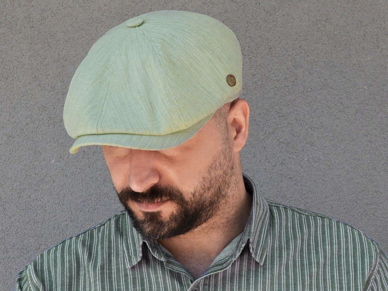 YEŞİL YAZLIK PEAKY BLİNDERS KASKET