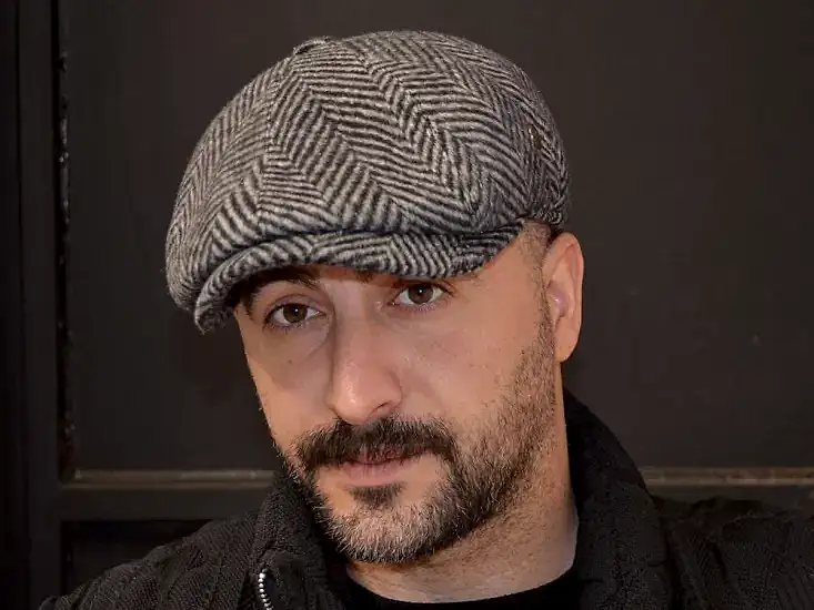 Pozze Kaşmir Geniş Balıksırtı İngiliz Peaky Kasket