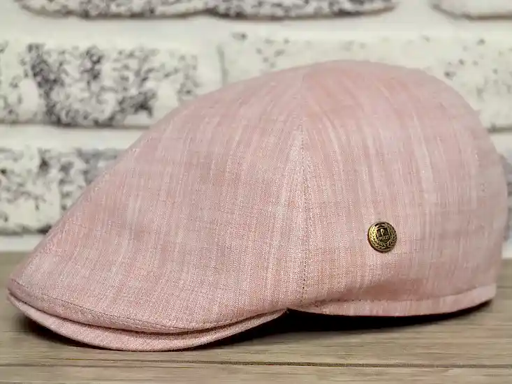 Pembe Gül Kurusu Erkek Yazlık Kasket Şapka